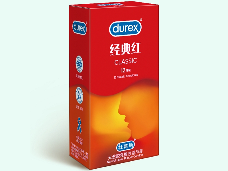 天然胶乳橡胶避孕套(杜蕾斯/经典红)