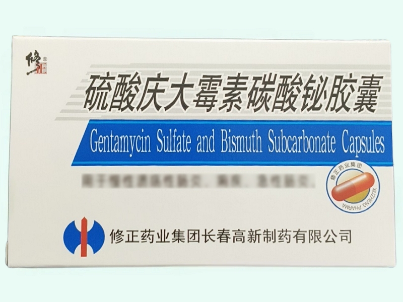 硫酸庆大霉素碳酸铋胶囊(修正)