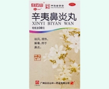 辛夷鼻炎丸价格对比 30g 白云山中一