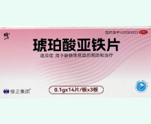 修正琥珀酸亚铁片价格对比 42片