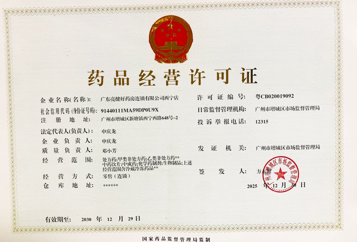 藥品經(jīng)營(yíng)許可證