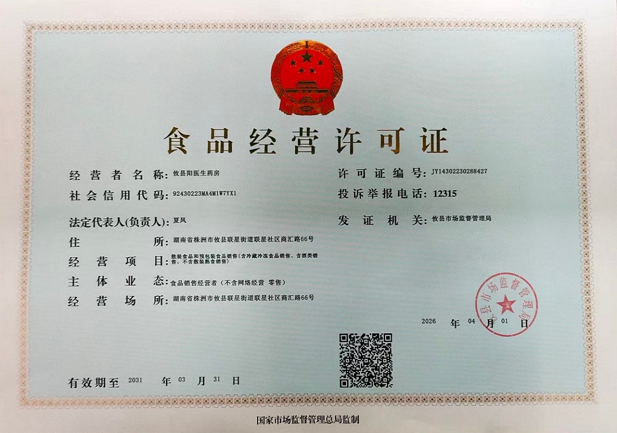 食品经营许可证
