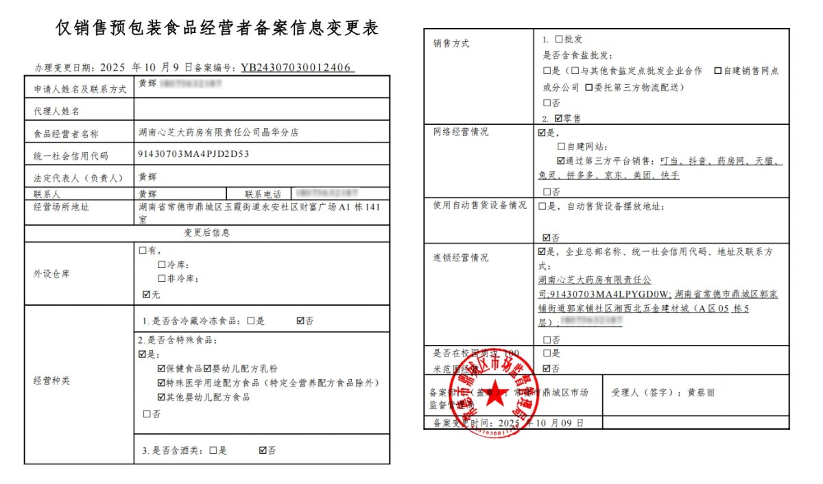 食品经营许可证