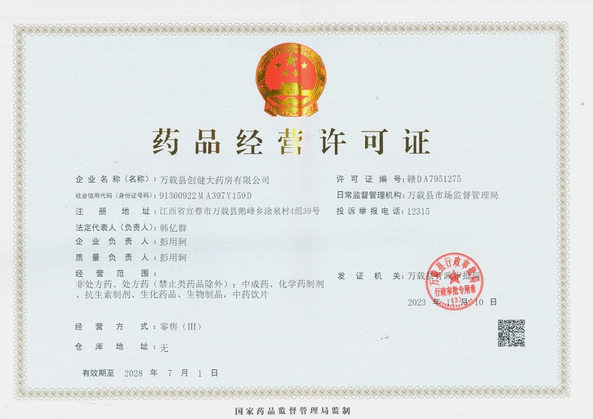 药品经营许可证