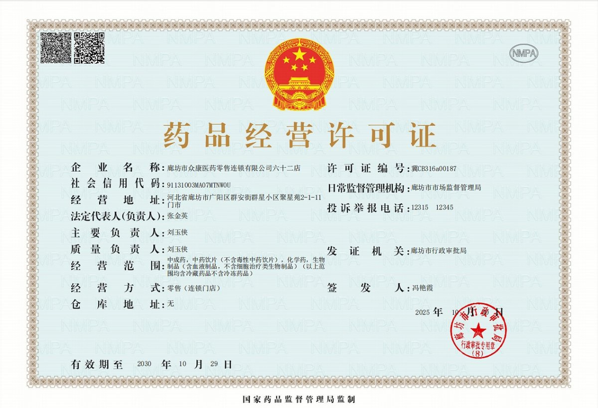 药品经营许可证