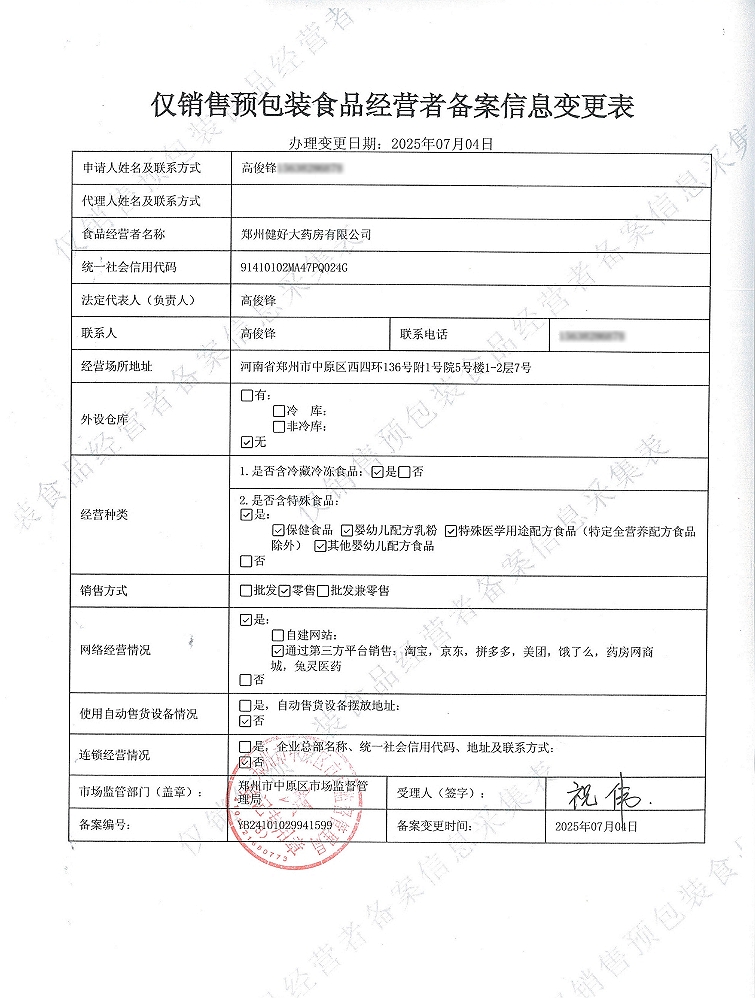 食品经营许可证