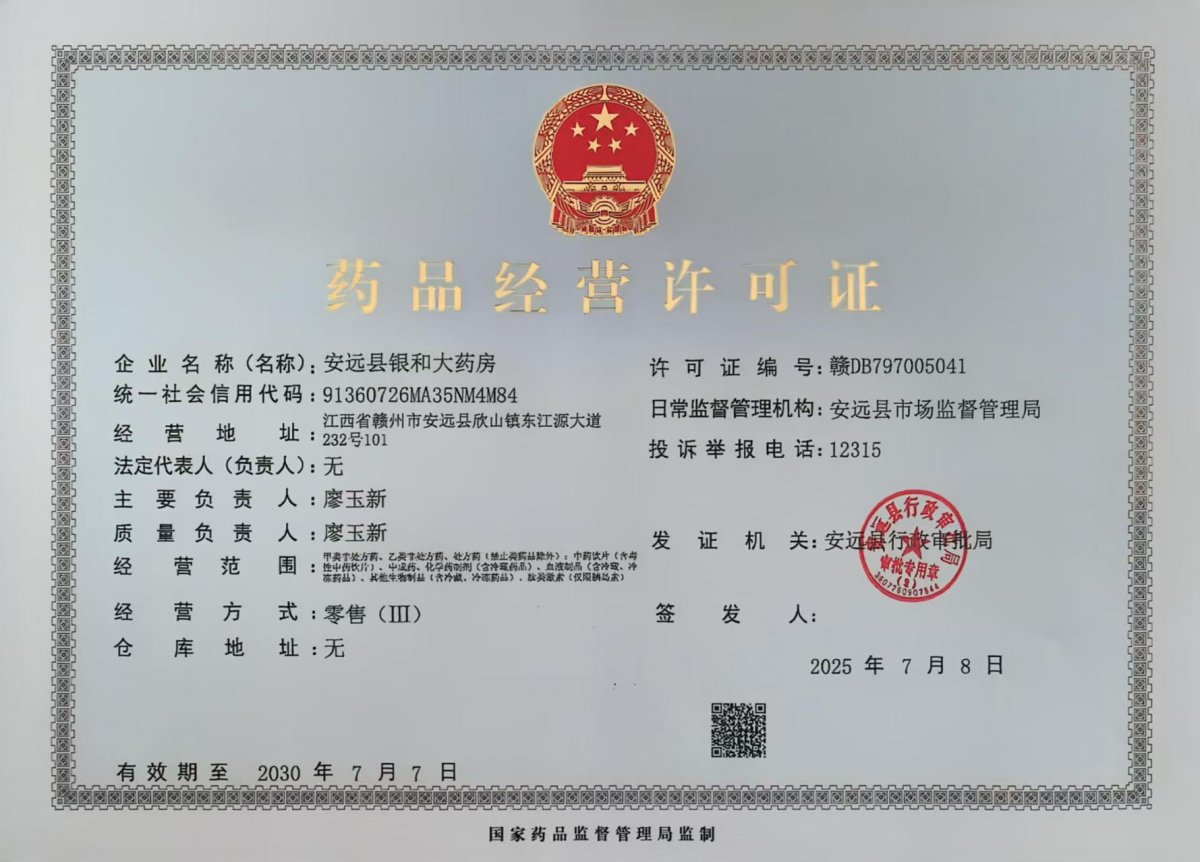药品经营许可证