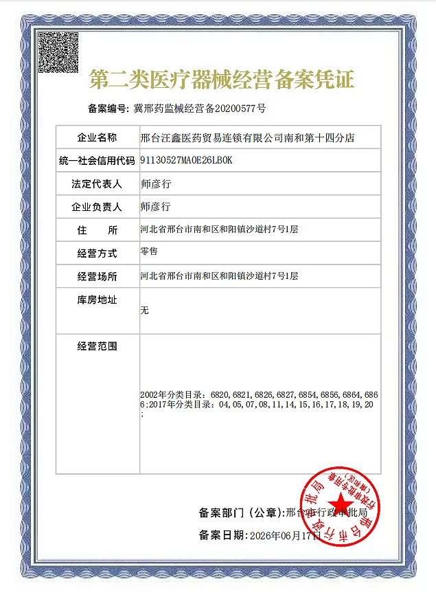 2类器械经营备案