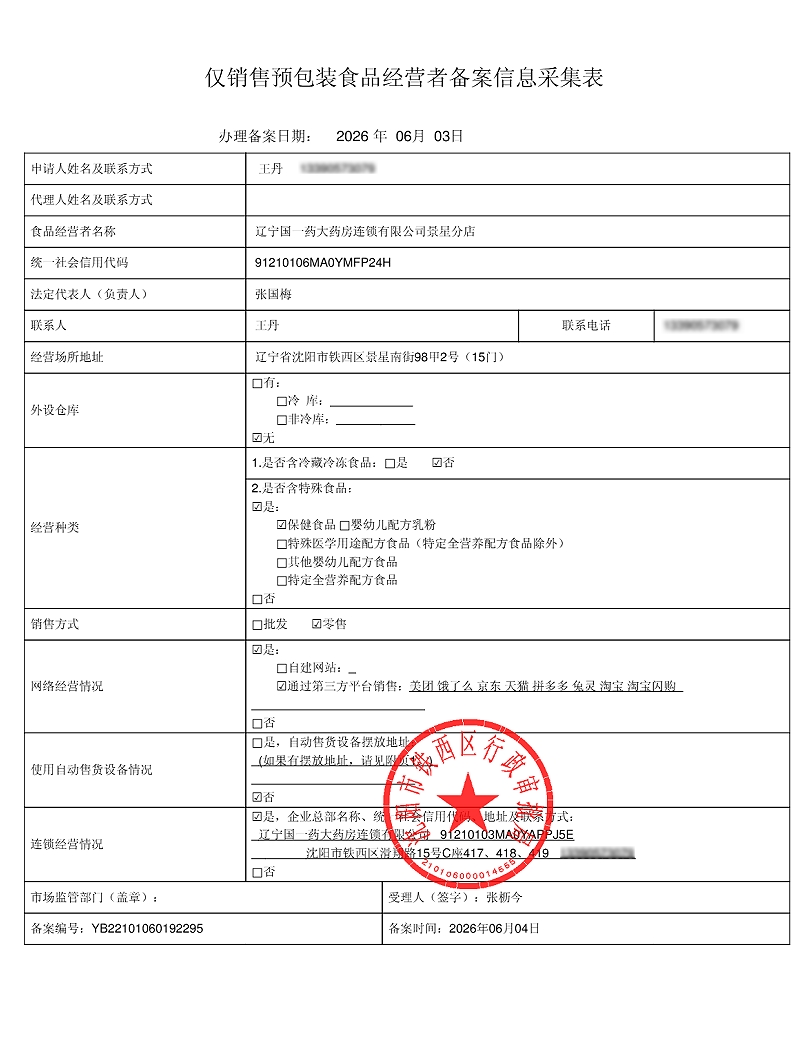 食品经营许可证