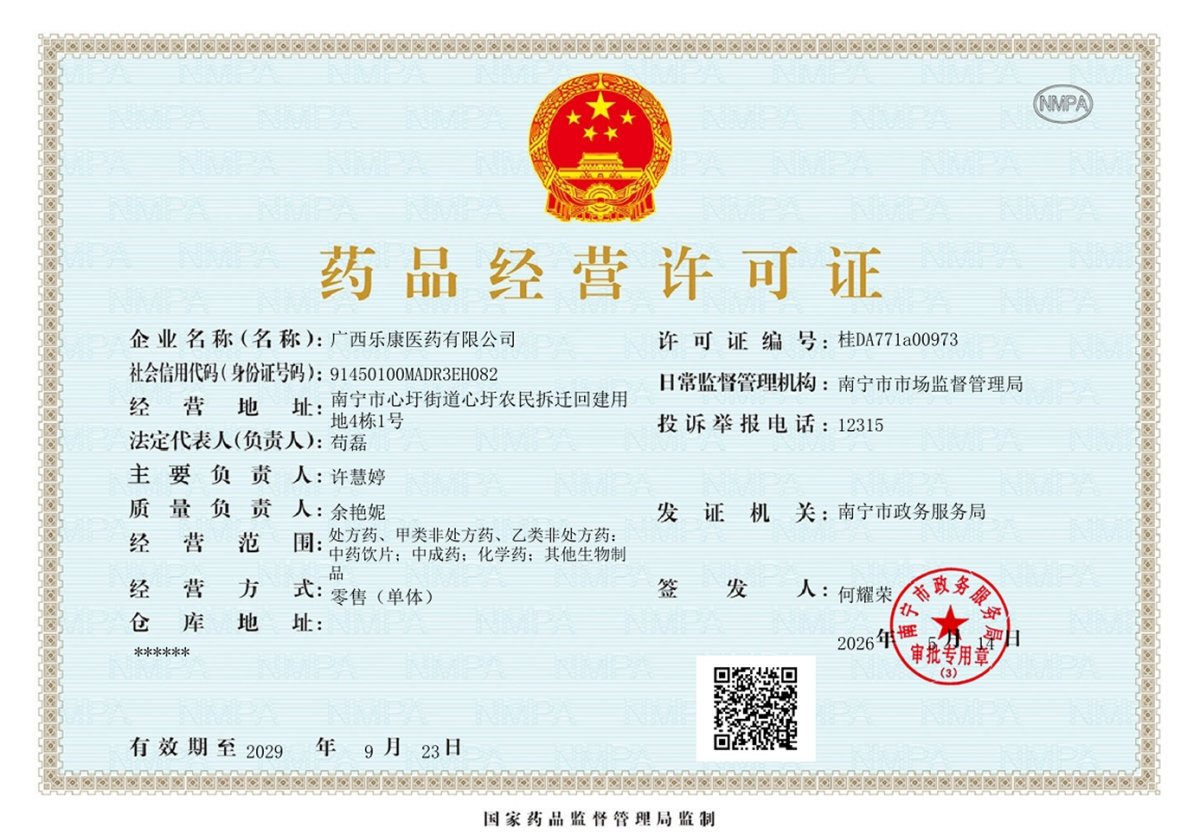 药品经营许可证