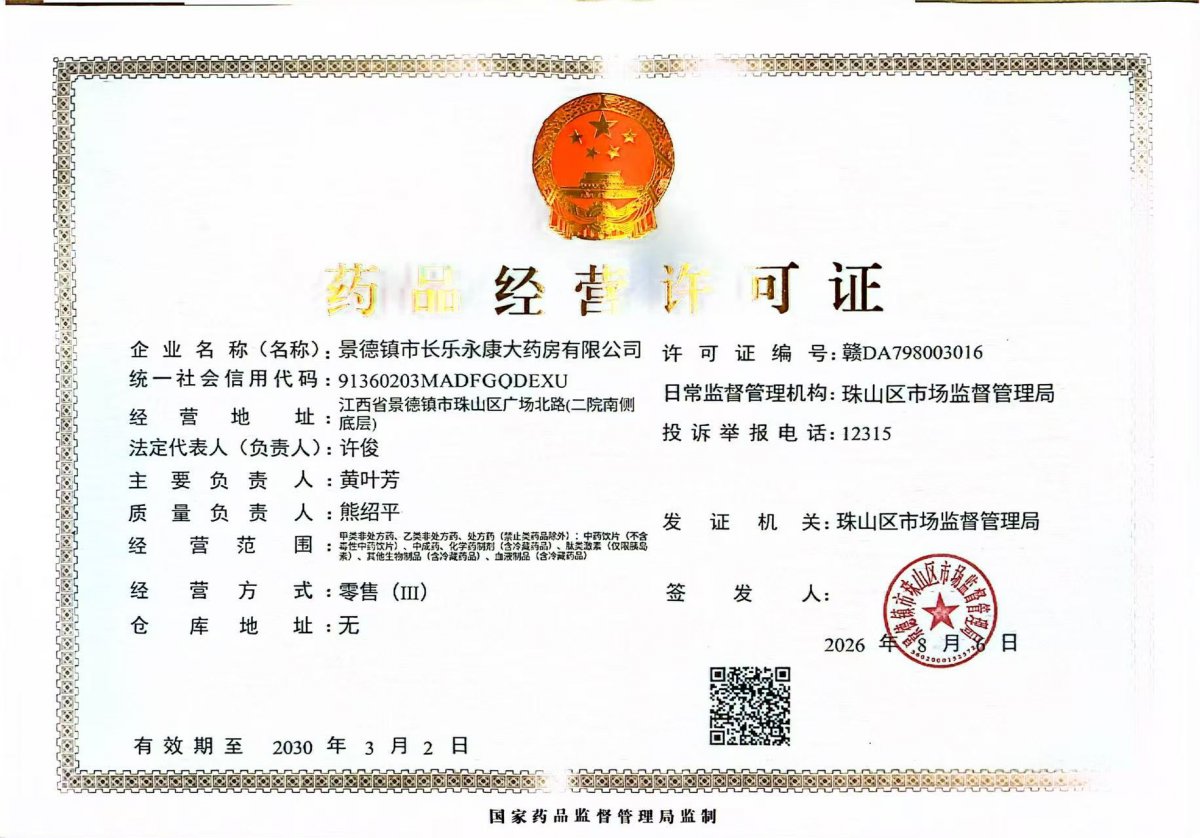 药品经营许可证