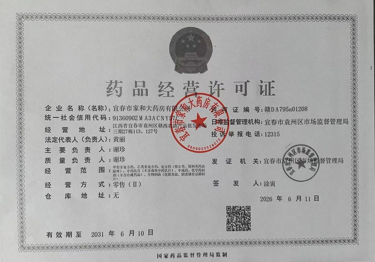 药品经营许可证