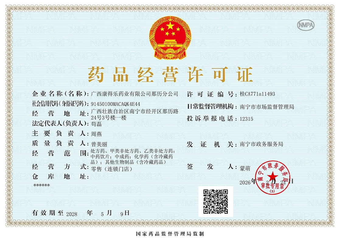 药品经营许可证