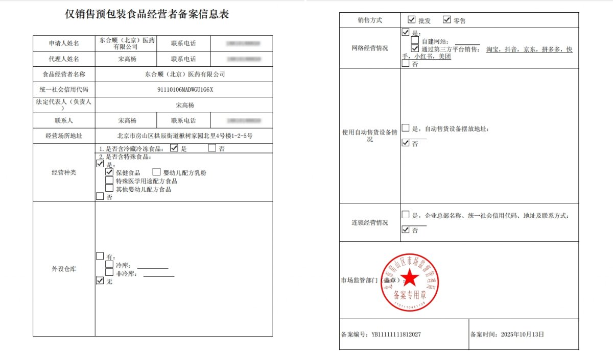 食品经营许可证
