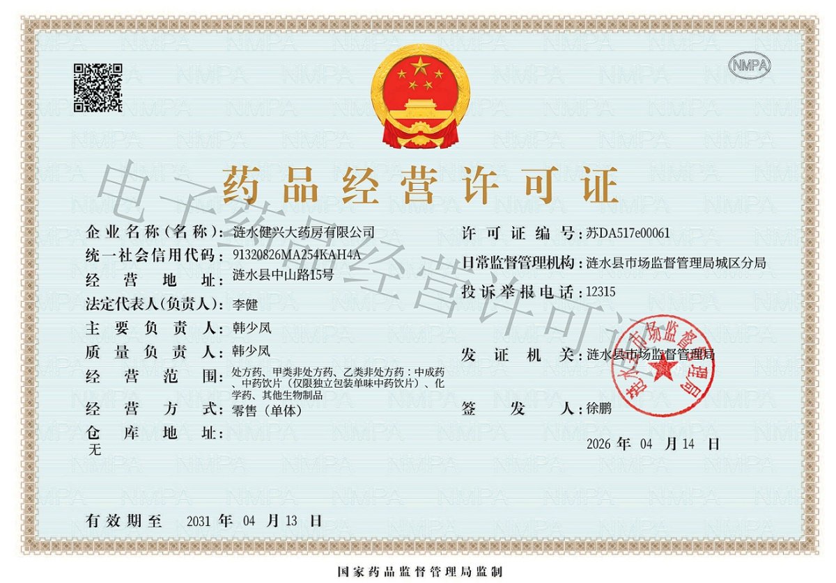 药品经营许可证