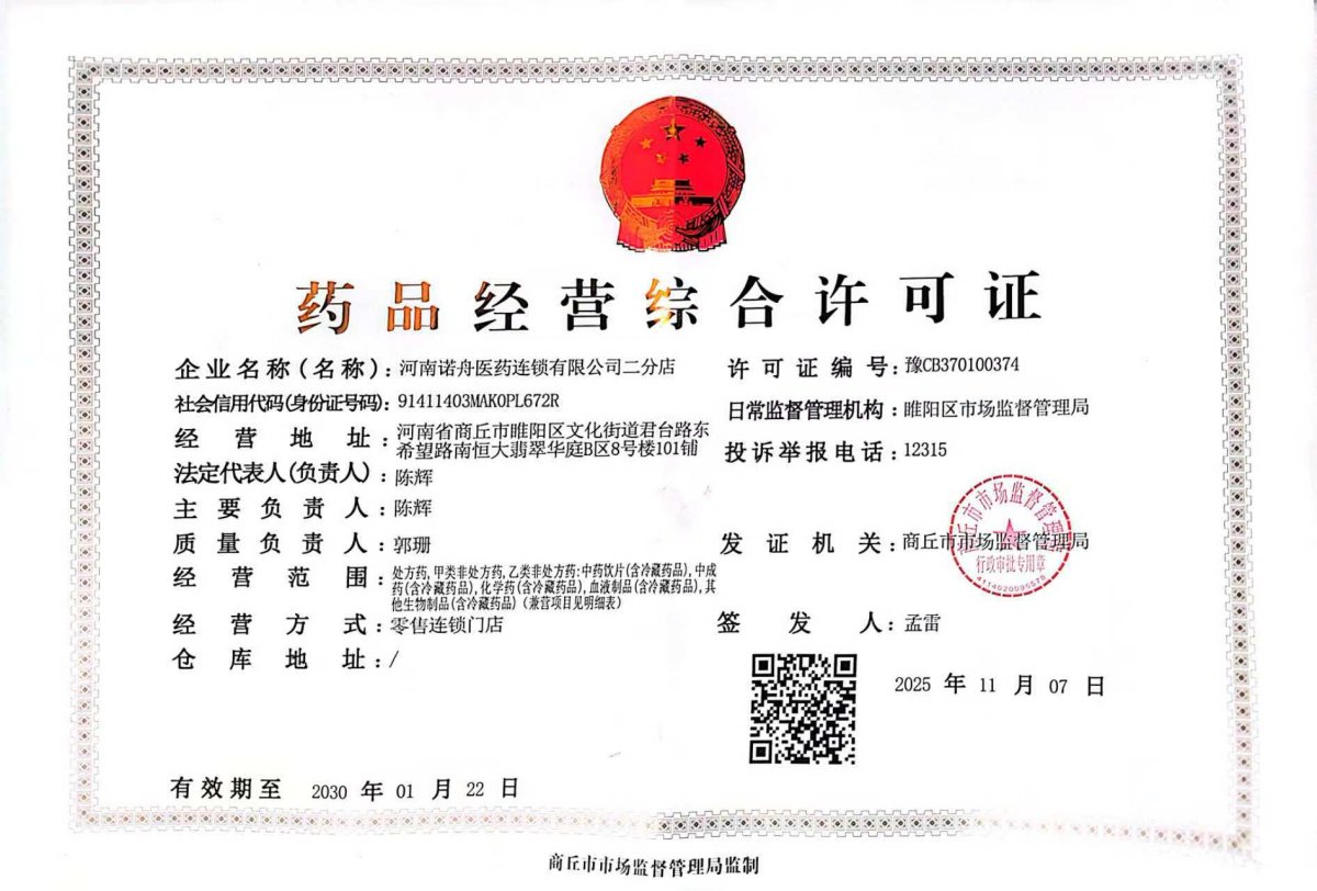 藥品經(jīng)營許可證