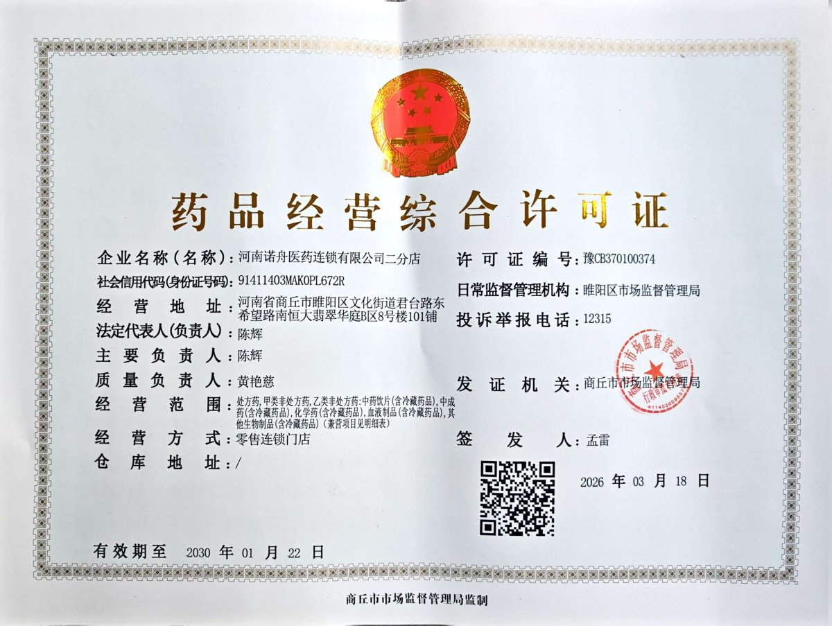 药品经营许可证