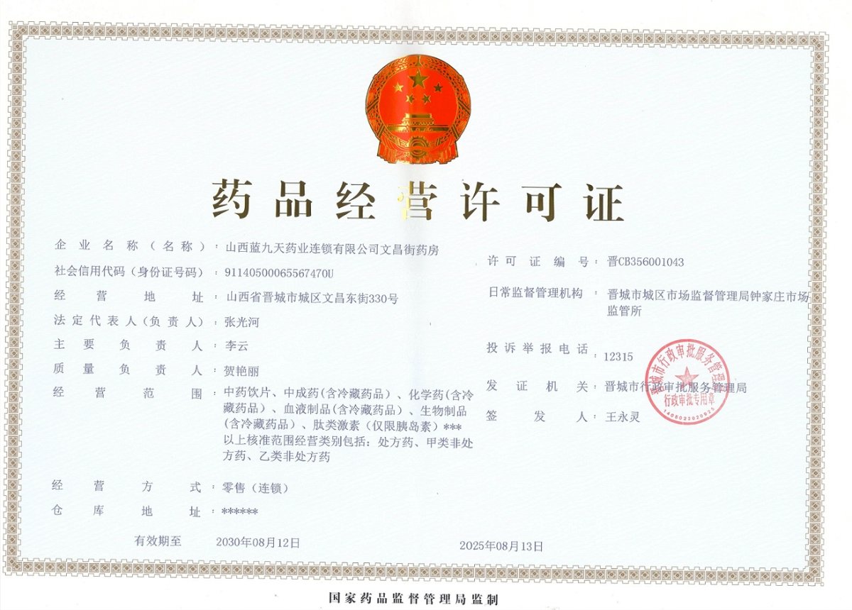 药品经营许可证