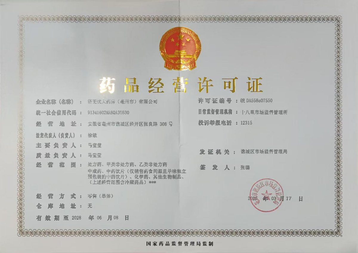 药品经营许可证