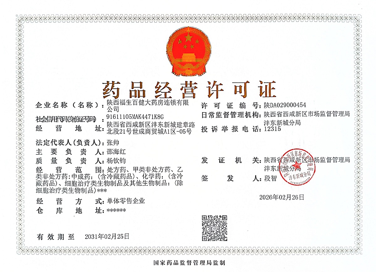 药品经营许可证