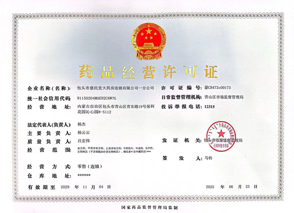 药品经营许可证