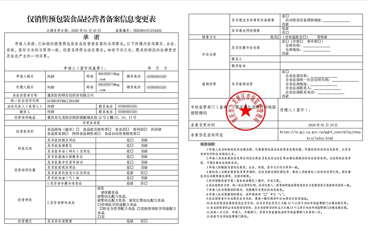 食品经营许可证