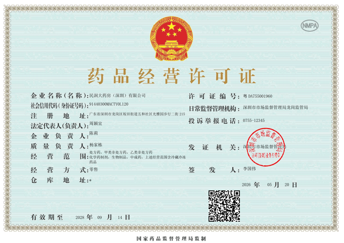 药品经营许可证